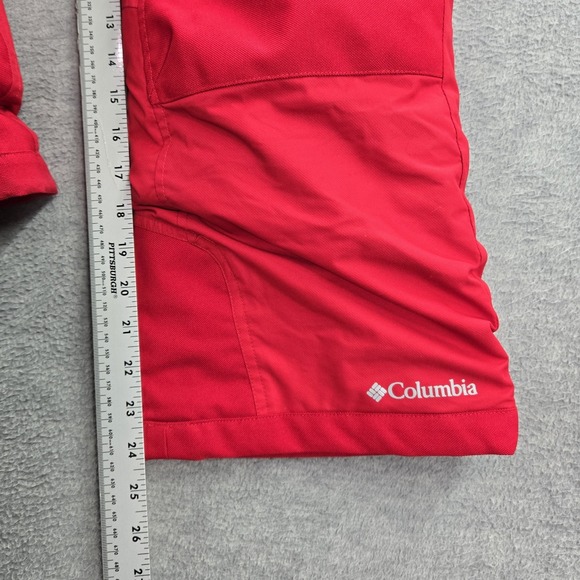 Columbia Boy‎ Pants M Red Cargo Bugaboo Logo Ski Snowboard Nylon Polyester - Picture 8 of 12